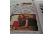 SANDIAGRA CON EL LIBRO  "DULCES Y AFRODISIACOS EN PRENSA..."